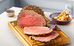 Roast Beef with Peppercorn Crust